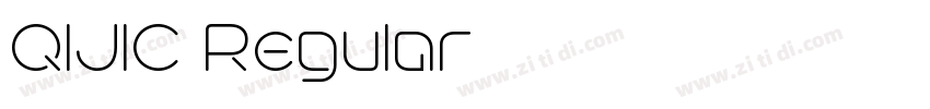 QIJIC Regular字体转换 QIJIC Regular字体转换